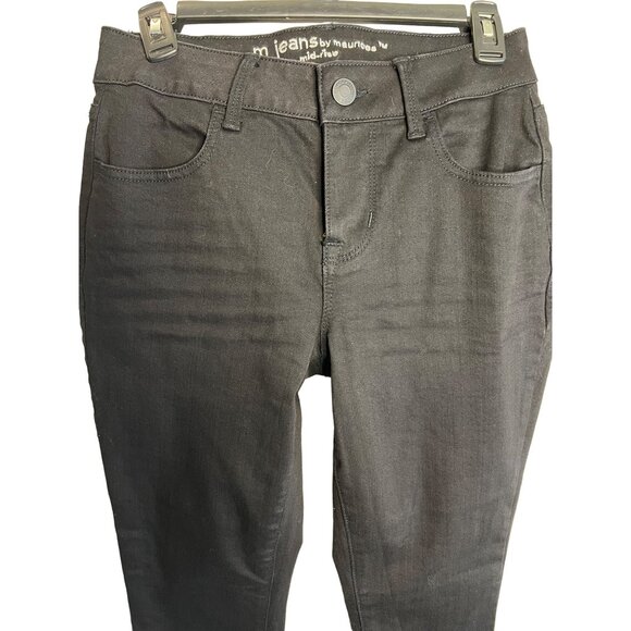 Maurices M Jeans Mid-Rise Black Skinny S Short - Picture 2 of 11